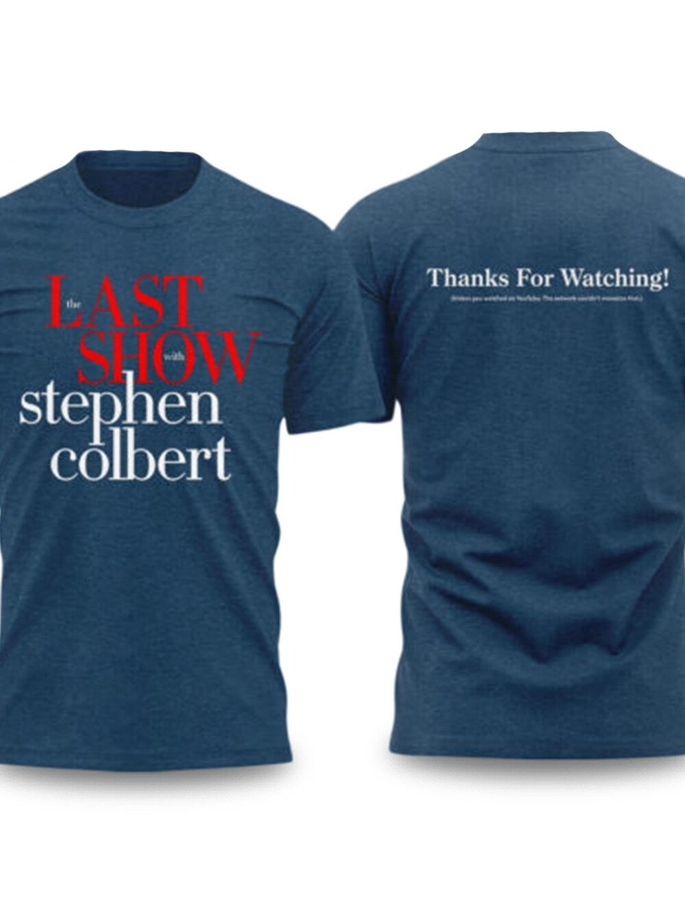 Last Show Charity T-Shirt in Navy with Red & White Logo